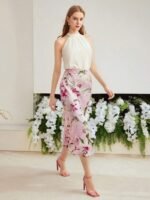 MOTF PREMIUM Blusa De Seda Com Dobras E Prendedor No Pescoço - Imagem 3