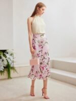 MOTF PREMIUM Blusa De Seda Com Dobras E Prendedor No Pescoço - Imagem 6