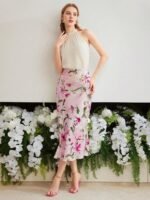 MOTF PREMIUM Blusa De Seda Com Dobras E Prendedor No Pescoço - Imagem 7