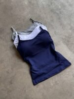 Kit 3 peças Regata Blusinha Suplex Bojo Decote Feminina Regatinha Básica Alcinha - Imagem 10