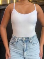 Kit 3 peças Regata Blusinha Suplex Bojo Decote Feminina Regatinha Básica Alcinha - Imagem 13