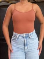 Kit 3 peças Regata Blusinha Suplex Bojo Decote Feminina Regatinha Básica Alcinha - Imagem 32