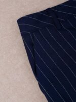 HOMEYEE Conjunto de Terno Listrado, Jaqueta de Terno Casual de Abotoamento Duplo e Calça Slim Fit, Estilo Versátil Adequado para Várias Ocasiões, Negócios e Férias - Imagem 6