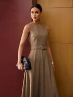 MOTF PREMIUM VESTIDO DE LÃ COM CINTO - Imagem 6