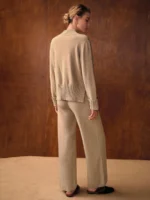 MOTF PREMIUM CONJUNTO DE TOP COM GOLA SEPARADA E CALÇA COM CORDÃO NA CINTURA - Imagem 2