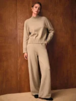 MOTF PREMIUM CONJUNTO DE TOP COM GOLA SEPARADA E CALÇA COM CORDÃO NA CINTURA - Imagem 4