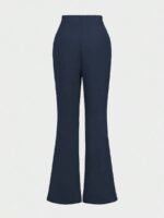 Conjunto Básico Elegante para Viagem de Negócios Diária: Blazer de Manga Longa com Cintura Marcada + Calça Flare de Cintura Alta, Conjunto de Terno - Imagem 19