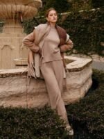 MOTF PREMIUM CONJUNTO DE TOP COM GOLA SEPARADA E CALÇA COM CORDÃO NA CINTURA - Imagem 8