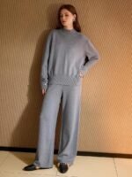 MOTF PREMIUM CONJUNTO DE TOP COM GOLA SEPARADA E CALÇA COM CORDÃO NA CINTURA - Imagem 13