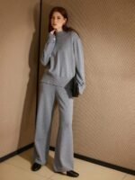 MOTF PREMIUM CONJUNTO DE TOP COM GOLA SEPARADA E CALÇA COM CORDÃO NA CINTURA - Imagem 14