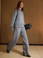 MOTF PREMIUM CONJUNTO DE TOP COM GOLA SEPARADA E CALÇA COM CORDÃO NA CINTURA - Imagem 15