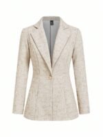 Ellevyn Conjunto de 2 Peças Jaqueta e Calça Elegante para Uso Diário Feminino - Imagem 3