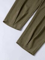 2 Peças Conjunto de Terno Casual de Negócios Feminino, Blazer Ajustado de Cor Sólida + Calça Slim Fit Tornozelo, Blazer de Bolso de Cor Sólida e Conjunto de Calça Tornozelo, Adequado para Escritório, Férias, Escola, Diário, Aeroporto, Primavera e Outono - Imagem 8