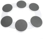 Luocute Bandeja Giratória para Alimentos, Mesa Giratória de 360 ​​graus Com Faixas Deslizantes para Mesa de Jantar, Cozinha, Festa, Reunião de Família, Piquenique, Leve, | .br