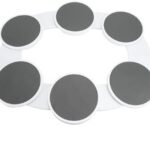 Luocute Bandeja Giratória para Alimentos, Mesa Giratória de 360 ​​graus Com Faixas Deslizantes para Mesa de Jantar, Cozinha, Festa, Reunião de Família, Piquenique, Leve, | .br