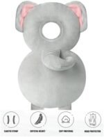 PandaEar Mochila de proteção de cabeça de bebê, protetor de cabeça de caminhada infantil, almofada de segurança ajustável (elepant)  .br: Bebês - Imagem 7