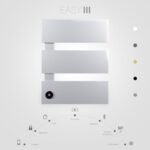 Toalheiro Térmico Smart Thermolux EASY III | Controle por App, Toca Música via Bluetooth, Aquecimento Rápido, Antibacteriano, Display LCD e Wi-Fi (Dourado, 3 Barras) | .br - Imagem 5