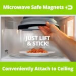 Hover Cover Capa magnética para respingos de micro-ondas 2.0, tampa dobrável de 30,5 cm sem BPA com ímãs atualizados, protetor de placa ventilada, pode ser lavado na lava-louças, armazenamento | .br - Imagem 4