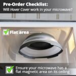 Hover Cover Capa magnética para respingos de micro-ondas 2.0, tampa dobrável de 30,5 cm sem BPA com ímãs atualizados, protetor de placa ventilada, pode ser lavado na lava-louças, armazenamento | .br - Imagem 3