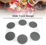 Luocute Bandeja Giratória para Alimentos, Mesa Giratória de 360 ​​graus Com Faixas Deslizantes para Mesa de Jantar, Cozinha, Festa, Reunião de Família, Piquenique, Leve, | .br - Imagem 3