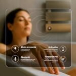 Toalheiro Térmico Smart Thermolux EASY III | Controle por App, Toca Música via Bluetooth, Aquecimento Rápido, Antibacteriano, Display LCD e Wi-Fi (Dourado, 3 Barras) | .br - Imagem 3