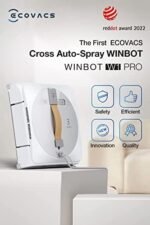 ECOVACS Winbot W1 Pro Robô de limpeza de janelas, limpeza inteligente com tecnologia de pulverização de água cruzada dupla, planejamento de caminho Win SLAM 3.0, potência de sucção 2800Pa, tecnologia de detecção de borda, controle de aplicativos  .br: Indústria e Comércio - Imagem 2