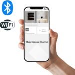 Toalheiro Térmico Smart Thermolux EASY III | Controle por App, Toca Música via Bluetooth, Aquecimento Rápido, Antibacteriano, Display LCD e Wi-Fi (Dourado, 3 Barras) | .br - Imagem 8