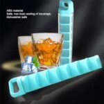 Bandejas de gelo Bandejas fáceis de liberação de moldes de cubo de gelo quadrado multifuncional para coquetéis de cozinha Abs plástico cubo de gelo freezer bandejas de gelo | .br