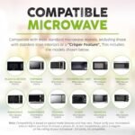 Hover Cover Capa magnética para respingos de micro-ondas 2.0, tampa dobrável de 30,5 cm sem BPA com ímãs atualizados, protetor de placa ventilada, pode ser lavado na lava-louças, armazenamento | .br - Imagem 6