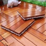 Azulejos de deck composto de madeira de madeira, resistente ao clima e à prova d'água para piso composto externo para varanda 10 peças | .br